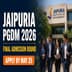 Jaipuria Institute PGDM Admission 2026-28 Final Round Open Till May 25